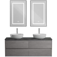 Товар: Тумба под раковину BelBagno Kraft 140 KRAFT-1400-4C-SO-2-CG подвесная Cemento Grigio - фото 17 Тумба под раковину BelBagno Kraft 140 KRAFT-1400-4C-SO-2-CG подвесная Cemento Grigio — фото 17, Тумбы под раковину