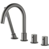 Товар: Смеситель на борт ванны Timo Saona 2330/18Y с термостатом Черное золото - фото 1 Смеситель на борт ванны Timo Saona 2330/18Y с термостатом Черное золото — фото 1, Смесители на борт ванны