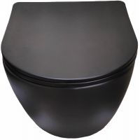 Товар: Унитаз Ceruttispa Sella Aria MB CT9160 подвесной Черный матовый с сиденьем Микролифт - фото 2 Унитаз Ceruttispa Sella Aria MB CT9160 подвесной Черный матовый с сиденьем Микролифт — фото 2, Подвесные унитазы