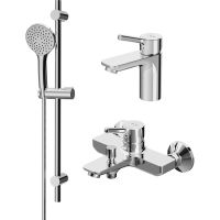 Комплект смесителей AM.PM X-Joy S F40985B00 Хром — фото 1, Готовые комплекты для ванной комнаты