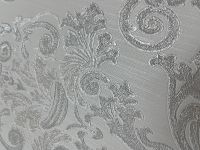 Обои Prima Italiana Ducale Винил на флизелине (1,06*10,05) Белый/Серый/Серебряный, Дамаск арт-80221 — фото 4, Обои для стен