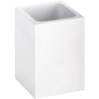 Стакан для зубных щеток Bemeta Gamma 145711314 Белый — фото 1, Мыльницы