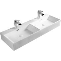 Раковина SantiLine 120 SL-2114 двойная Белая — фото 1, Раковины накладные