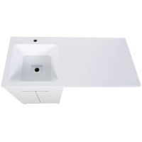 Тумба с раковиной Orange Sistema 110 L STD-110TUW+RAL Белая — фото 10, Тумбы с раковиной