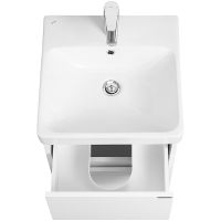 Тумба с раковиной Aquaton Сканди 45 1A2516K0SD010 подвесная Белая — фото 4, Тумбы с раковиной