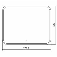 Товар: Зеркало Silver Mirrors Стив 120 ФР-00002230 с подсветкой с сенсорным выключателем и диммером - фото 5 Зеркало Silver Mirrors Стив 120 ФР-00002230 с подсветкой с сенсорным выключателем и диммером — фото 5, Зеркала в ванную комнату