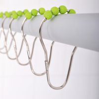 Кольца для карниза Ridder 49565 Хром Зеленый — фото 1, Крючки для штор