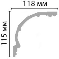 Угловой элемент Decomaster DP 52A 2400x115x118 мм — фото 3, Молдинги