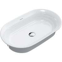 Раковина-чаша Kerama Marazzi Canaletto 65 CN.wb.65 Белая глянцевая — фото 1, Раковины накладные