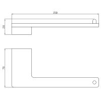 Держатель туалетной бумаги Rav Slezak Nil NLA0401ZRK Розовый золотистый крацованный — фото 2, Держатели туалетной бумаги