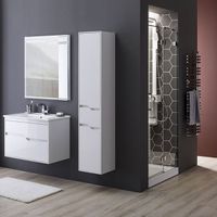 Тумба с раковиной Aquanet Модена 65 212661 подвесная Белый глянец — фото 6, Тумбы с раковиной