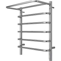 Электрический полотенцесушитель Terminus Полка П6 500х650 4670078531438 с полкой Хром — фото 1, Электрические полотенцесушители