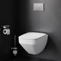 Унитаз AM.PM Inspire V2.0 FlashClean CK50H0603W подвесной с гигиеническим душем и ершиком с сиденьем Микролифт — фото 16, Подвесные унитазы