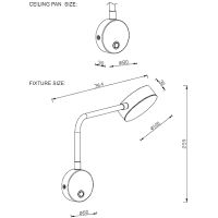 Товар: Настенный светильник Crystal Lux CLT 214W BL Белый Черный - фото 5 Настенный светильник Crystal Lux CLT 214W BL Белый Черный — фото 5, Светильники