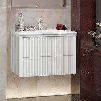 Товар: Тумба под раковину Opadiris Рубинно 80 00-00007341 подвесная Белая глянцевая - фото 2 Тумба под раковину Opadiris Рубинно 80 00-00007341 подвесная Белая глянцевая — фото 2, Мебель для ванной