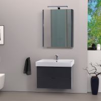 Товар: Тумба с раковиной Veedi Modern Line 85 14000017 подвесная Графит - фото 6 Тумба с раковиной Veedi Modern Line 85 14000017 подвесная Графит — фото 6, Мебель для ванной