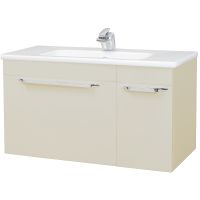 Тумба под раковину Bellezza Альдо 80 4638913190073 подвесная Бежевая — фото 1, Мебель для ванной