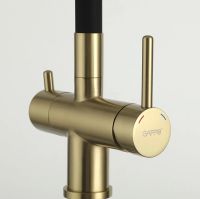 Смеситель для кухни Gappo G4398-33 Золотой сатин Черный — фото 7, Смесители для кухни