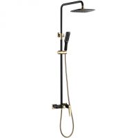 Душевая система Boheme Venturo 388-B Черный Золото — фото 1, Душевое оборудование. Душевая программа