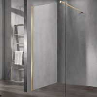 Товар: Душевая перегородка Vincea Walk-In 60 VSW-1H600CLG профиль Золото матовое стекло прозрачное - фото 1 Душевая перегородка Vincea Walk-In 60 VSW-1H600CLG профиль Золото матовое стекло прозрачное — фото 1, Душевые перегородки