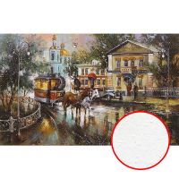 Фреска Ortograf Городской пейзаж живопись 6001 Фактура бархат FX Флизелин (4*2,5) Коричневый/Разноцветный, Город/Живопись — фото 1, Фрески