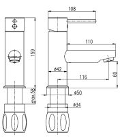 Смеситель для раковины Rav Slezak Seina SE927.5KZ Золото — фото 2, Смесители для раковины
