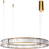 Подвесной светильник Divinare Renata 1135/17 SP-47 Прозрачный Латунь — фото 1, Подвесные светильники