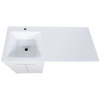 Тумба под раковину Orange Sistema 110 STD-50TUW Белая — фото 12, Тумбы под раковину