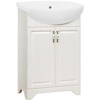 Тумба под раковину Style Line Олеандр 2 Люкс 55 ЛС-00000198 Рельеф пастель — фото 1, Мебель для ванной