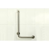 Поручень Nofer 15158.S угловой Матовая нержавеющая сталь — фото 2, Аксессуары для ванной