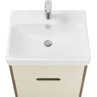 Товар: Тумба под раковину Aquaton Оливия 55 1A254201OLVG0 подвесная Бежевый Дуб Веллингтон - фото 3 Тумба под раковину Aquaton Оливия 55 1A254201OLVG0 подвесная Бежевый Дуб Веллингтон — фото 3, Мебель для ванной