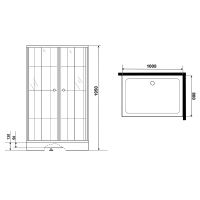 Товар: Душевой уголок Niagara Nova 100х80 NG-0118-14 профиль Черный стекло прозрачное - фото 3 Душевой уголок Niagara Nova 100х80 NG-0118-14 профиль Черный стекло прозрачное — фото 3, Душевые уголки