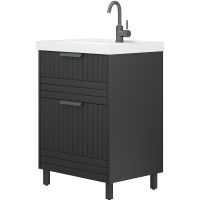 Товар: Тумба под раковину Corozo Терра 60 SD-00001324 Графит матовый - фото 2 Тумба под раковину Corozo Терра 60 SD-00001324 Графит матовый — фото 2, Мебель для ванной