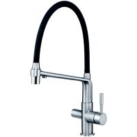 Смеситель для кухни Gappo G4398-7 Хром Черный — фото 1, Смесители для кухни