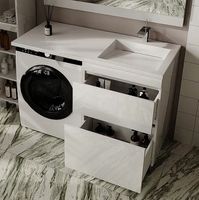 Тумба под раковину Style Line Даллас Леон 120 Люкс Plus Белая арт-СС-00002438 — фото 4, Тумбы под раковину