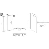 Душевой уголок Niagara Nova 140х90 NG-85-14TB-TB90-34 профиль Черный матовый стекло тонированное — фото 11, Душевые уголки