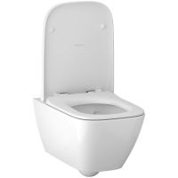 Унитаз Geberit Smyle Square 500.683.00.2 подвесной с сиденьем Микролифт — фото 3, Подвесные унитазы