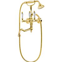 Смеситель для ванны Cezares Diamond DIAMOND-VDF-03/24-Sw Золото 24 карат — фото 1, Смеситель для ванны