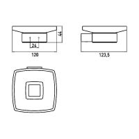 Мыльница Emco Loft 0530 016 00 Нержавеющая сталь — фото 4, Мыльницы