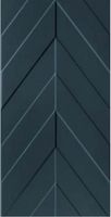 Керамическая плитка Marca Corona 4D Chevron Deep Blue Matt Rett настенная 40х80 см — фото 1, Керамическая плитка
