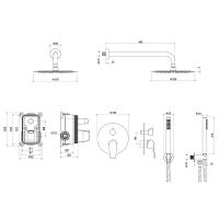 Товар: Душевая система Aquatek Бетта AQ1172CR Хром - фото 8 Душевая система Aquatek Бетта AQ1172CR Хром — фото 8, Встраиваемые душевые комплекты