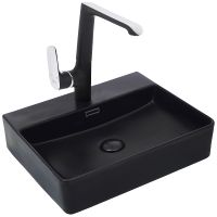 Раковина WeltWasser Elbach 21733 MB 50 10000004505 Черная матовая — фото 1, Раковины накладные