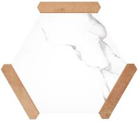 Керамогранит Monopole Ceramica Avant Menorca Calacatta 22х25 см — фото 1, Керамогранит