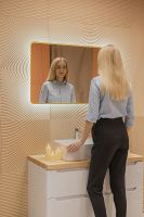 Зеркало Silver Mirrors Incanto 60 LED-00002558 с подсветкой Золото с бесконтактным выключателем и диммером — фото 16, Зеркала в ванную комнату