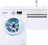 Тумба с раковиной Aquanet Токио 110 R 239209 подвесная Белая — фото 9, Тумбы с раковиной