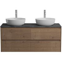 Тумба под раковину BelBagno Kraft 120 KRAFT-1200-4C-SO-2-RT подвесная Rovere Tabacco — фото 13, Тумбы под раковину