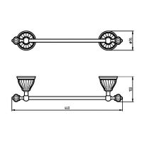 Товар: Полотенцедержатель Migliore Olivia 17562 Хром Белый - фото 2 Полотенцедержатель Migliore Olivia 17562 Хром Белый — фото 2, Полотенцедержатели