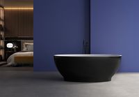 Акриловая ванна Abber 165х80 AB9207MB Черная без гидромассажа — фото 5, Акриловые ванны