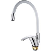 Смеситель для кухни Viko V-3244 Хром Белый — фото 1, Смесители для кухни