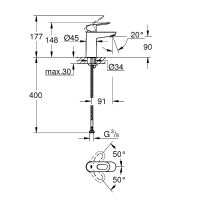 Товар: Смеситель для раковины Grohe BauLoop 23337000 Хром - фото 4 Смеситель для раковины Grohe BauLoop 23337000 Хром — фото 4, Смесители